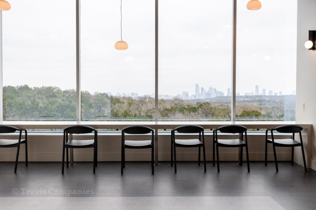 Sitting Area Terrace 7 Office Building Austin Texas Travis Millwork