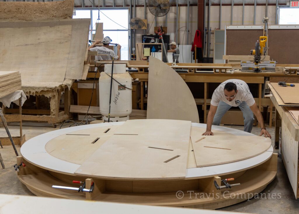 Craftsman putting the base together angle 2