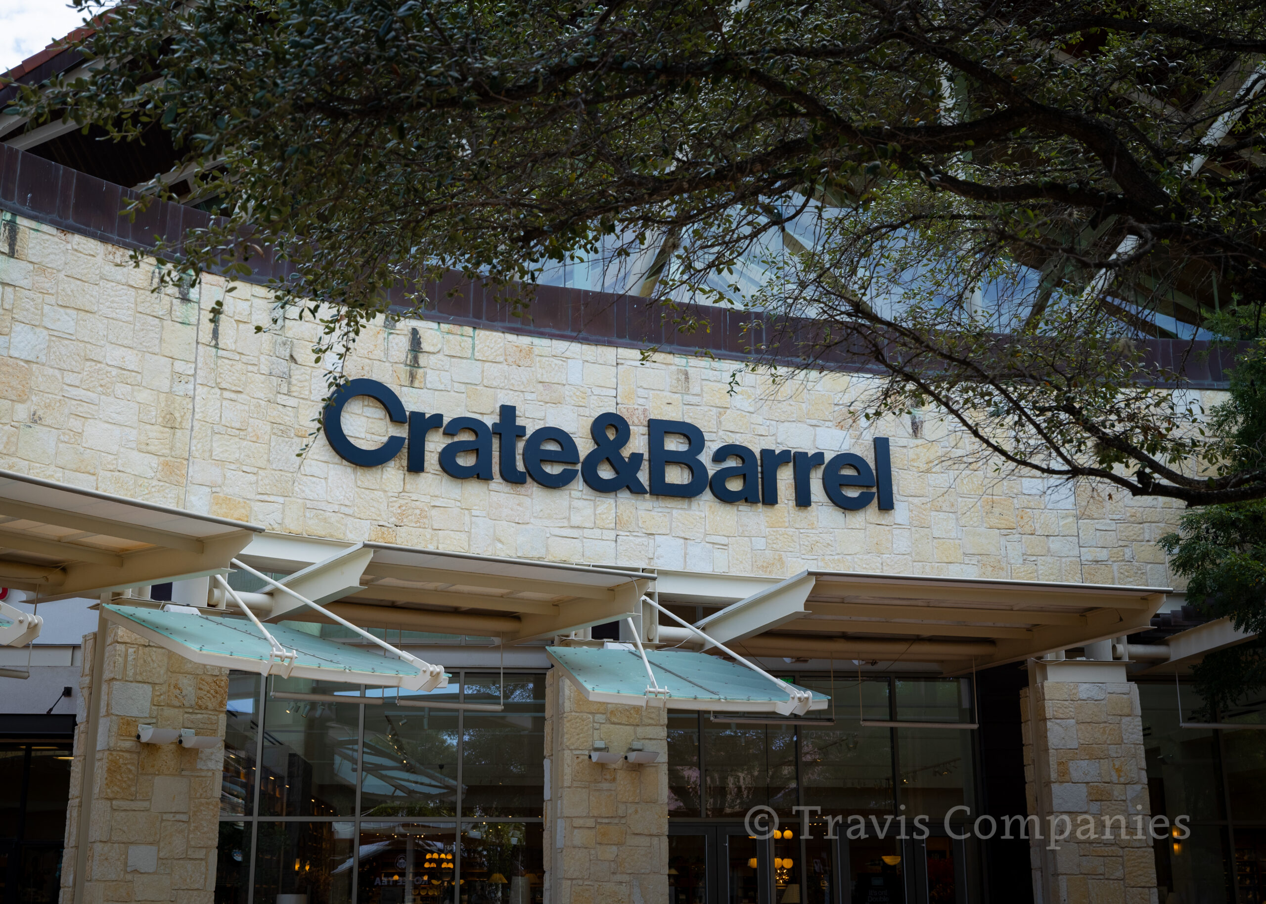 Crate and Barrel storefront at La Cantera, San Antonio